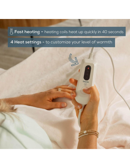 Manta Térmica Beurer HD61 Super-Cozy 127x152 cm - Calentamiento Rápido