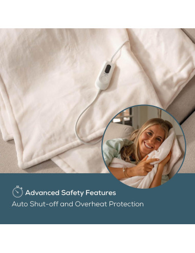 Manta Térmica Beurer HD61 Super-Cozy 127x152 cm - Calentamiento Rápido