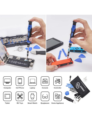 STREBITO Kit de Destornilladores 79 en 1 con 58 Puntas