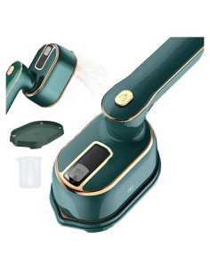 Plancha de Vapor de Viaje TEKI 1000W Compacta 100ml Verde