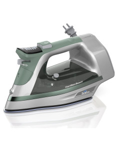 Plancha de Vapor Hamilton Beach 1800W con Suela Durathon Verde