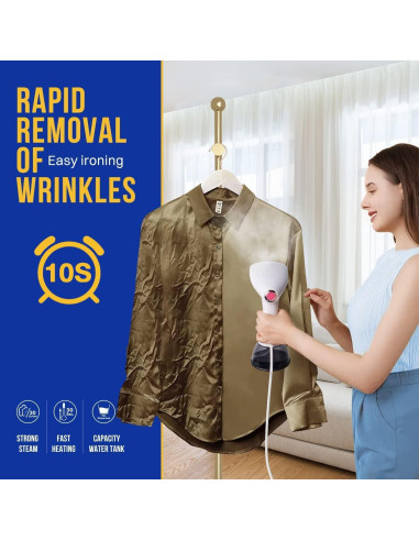 Vaporizador de Ropa Rolipo 1350W 400ml Portátil Blanco