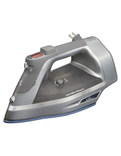 Plancha de Vapor Hamilton Beach 1700W con Suela Durathon Plata