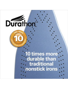 Plancha de Vapor Hamilton Beach 1700W con Suela Durathon Plata 2