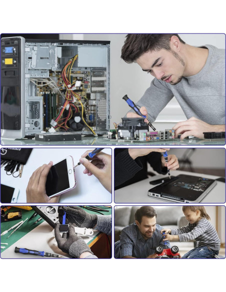 STREBITO Kit de Destornilladores 79 en 1 con 58 Puntas