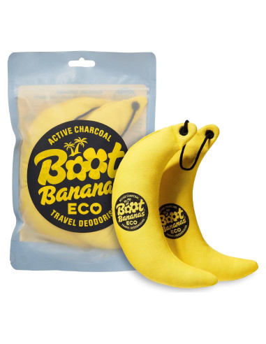 Desodorante Eco Travel Boot Bananas - Carbón Activado - 1 Par