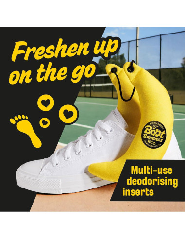 Desodorante Eco Travel Boot Bananas - Carbón Activado - 1 Par