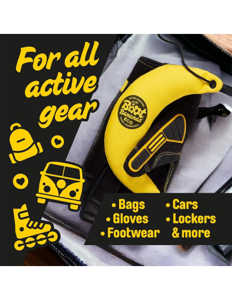 Desodorante Eco Travel Boot Bananas - Carbón Activado - 1 Par