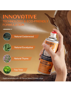 Spray Desodorante para Zapatos BERlOVE 30 ml Eliminador Olores 2