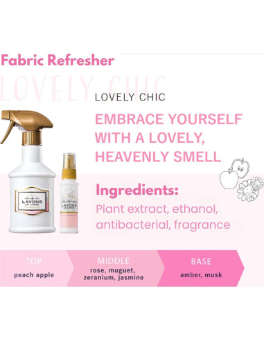 Spray Desodorante Natural para Tela Lavons 370mL Chic