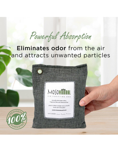Moso Natural Bolsa Purificadora de Aire 200g Carbón Bambú