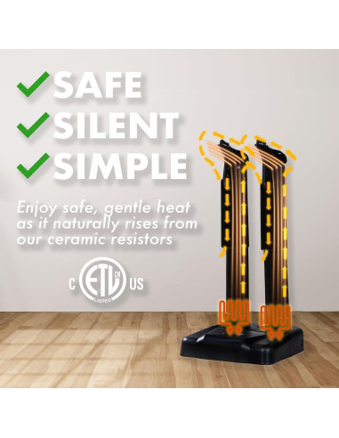 Secador de Botas JobSite - Calentador Silencioso 36W