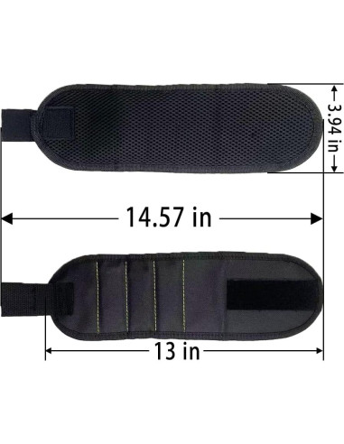 Conjunto de Delantal y Pulsera Magnética CACUINA - 16 Bolsillos