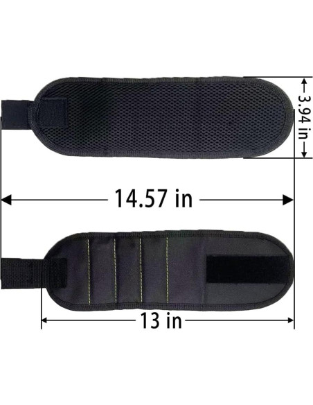 Conjunto de Delantal y Pulsera Magnética CACUINA - 16 Bolsillos