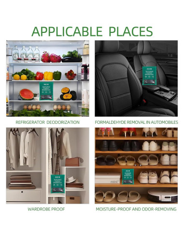 Paquete de 6 Bolsas Absorbentes de Olores YouniDint 60g