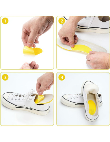 100 Calcomanías Desodorantes Amarillas Betinyar para Zapatos