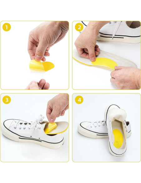 100 Calcomanías Desodorantes Amarillas Betinyar para Zapatos