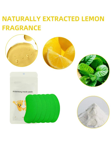 100 Calcomanías Desodorantes Amarillas Betinyar para Zapatos