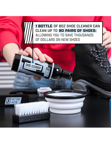 Kit de Limpieza de Zapatos Factory Laced - Completo 236ml