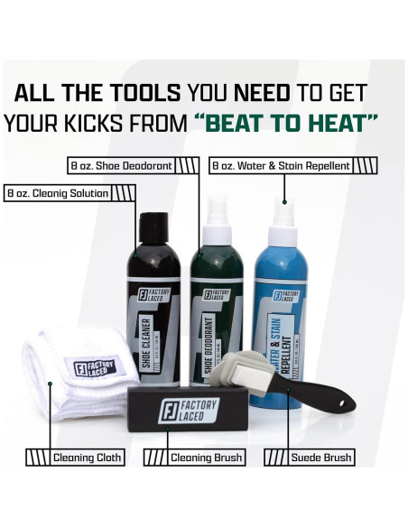 Kit de Limpieza de Zapatos Factory Laced - Completo 236ml