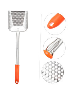 Cernidor de Acero Inoxidable Amosfun 49.5x2.5cm con Mango 2