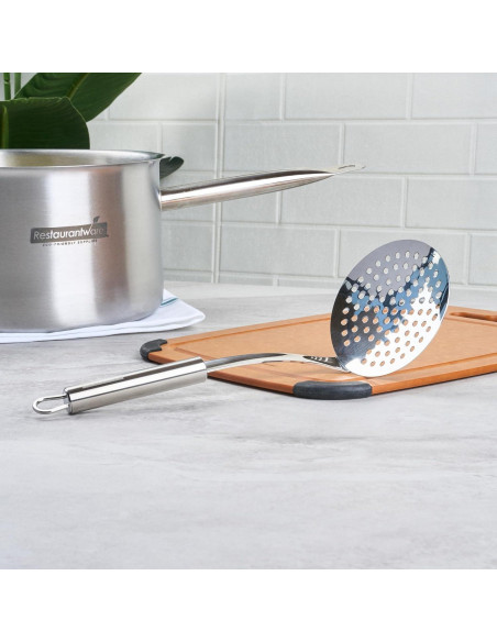 Cuchara de escurrir acero inoxidable Restaurantware 30,73 cm