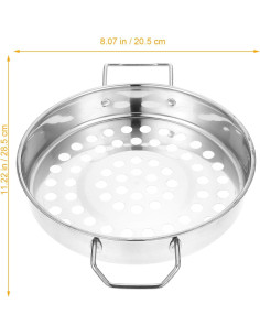 Colador de Acero Inoxidable SHOWERORO 28.3 cm Plata 2