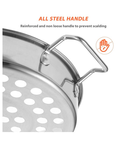 Colador de Acero Inoxidable SHOWERORO 28.3 cm Plata