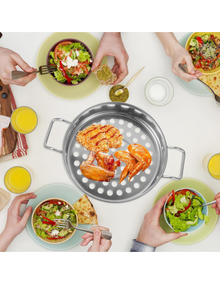 Colador de Acero Inoxidable SHOWERORO 28.3 cm Plata