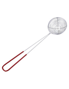 Cuchara Colador Ranurado JIANWEI Acero Inoxidable Rojo S