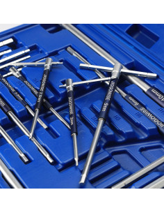 Juego de Llaves Hexagonales T JIOGOWISE 10PCS Métricas con Caja 2