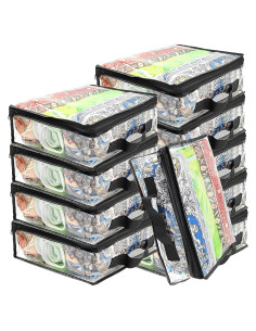 10 Bolsas de Almacenamiento Transparentes Hlimior 40x30 cm