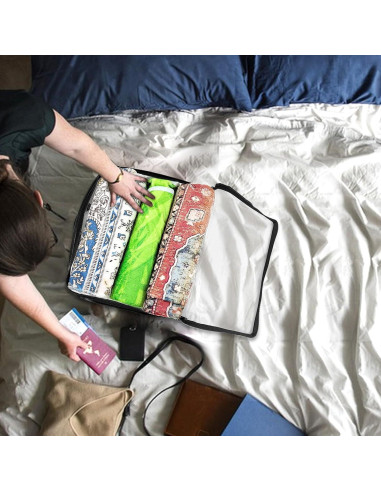 10 Bolsas de Almacenamiento Transparentes Hlimior 40x30 cm