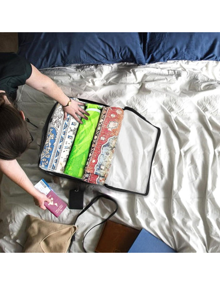 10 Bolsas de Almacenamiento Transparentes Hlimior 40x30 cm