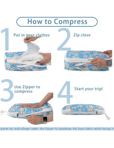 Juego de 8 Cubos de Compresión Xmzsdz para Viaje 2