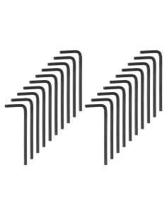 Llave Allen 20pcs HARFINGTON 3/32" Acero Vanadio Cromado