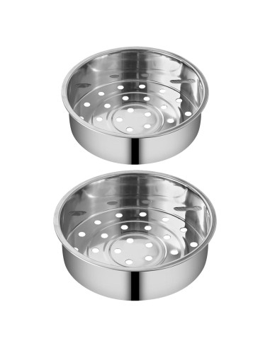 2 Piezas Cesta de Vapor Acero Inoxidable Aynaxcol 21 cm