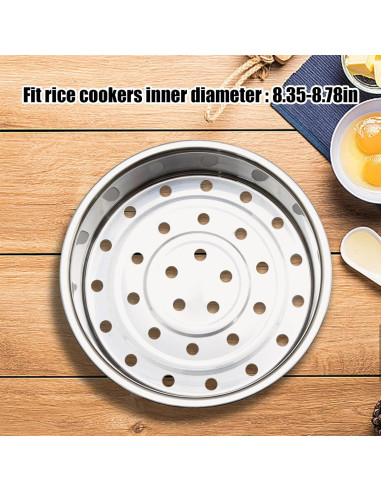 2 Piezas Cesta de Vapor Acero Inoxidable Aynaxcol 21 cm