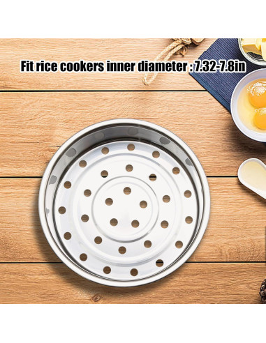 2 Piezas Cesta de Vapor Acero Inoxidable Aynaxcol 21 cm