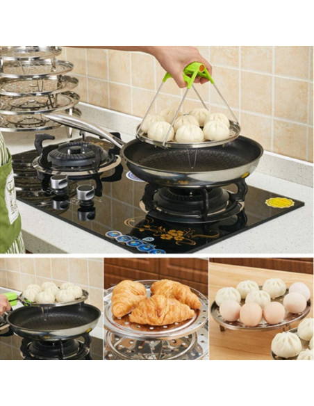 Soporte de Vapor Acero Inoxidable Fnoko 30.68x27.19 cm