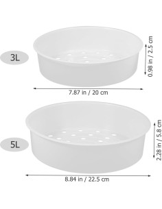 Canasta de Vapor Kichvoe 2pcs para Olla Arrocera 3L y 5L 2