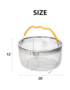 Cesta de Vapor Acero Inoxidable 21.5 cm para Instant Pot 2