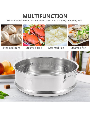 Cesta Vaporera Acero Inoxidable DOITOOL 20cm Multifuncional