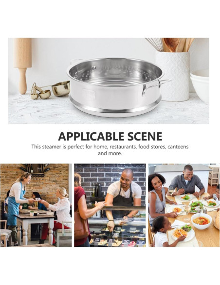 Cesta Vaporera Acero Inoxidable DOITOOL 20cm Multifuncional