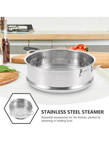 Cesta Vaporera Acero Inoxidable DOITOOL 20cm Multifuncional