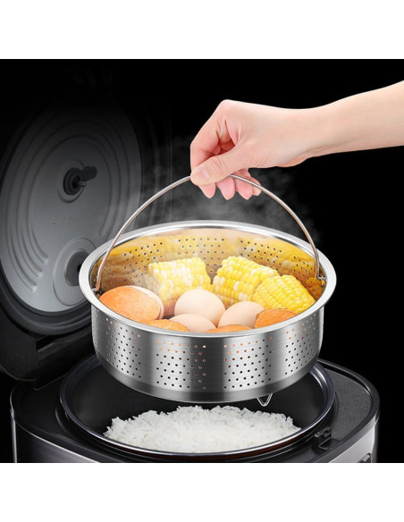 Cesta de Vapor Acero Inoxidable UPKOCH 17.5 cm para Cocinar