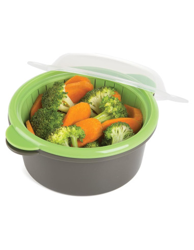 Mini Vaporera de Microondas Progressive 0.47L Gris