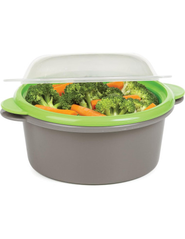 Mini Vaporera de Microondas Progressive 0.47L Gris