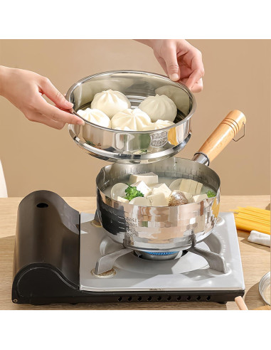 Cesta de Vapor Acero Inoxidable 24 cm LNQ LUNIQI