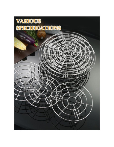 Juego de 2 rejillas de enfriamiento Turbokey 16cm acero inoxidable